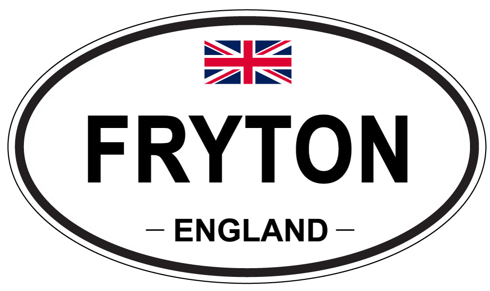 FRYTON, England - Oval Magnet