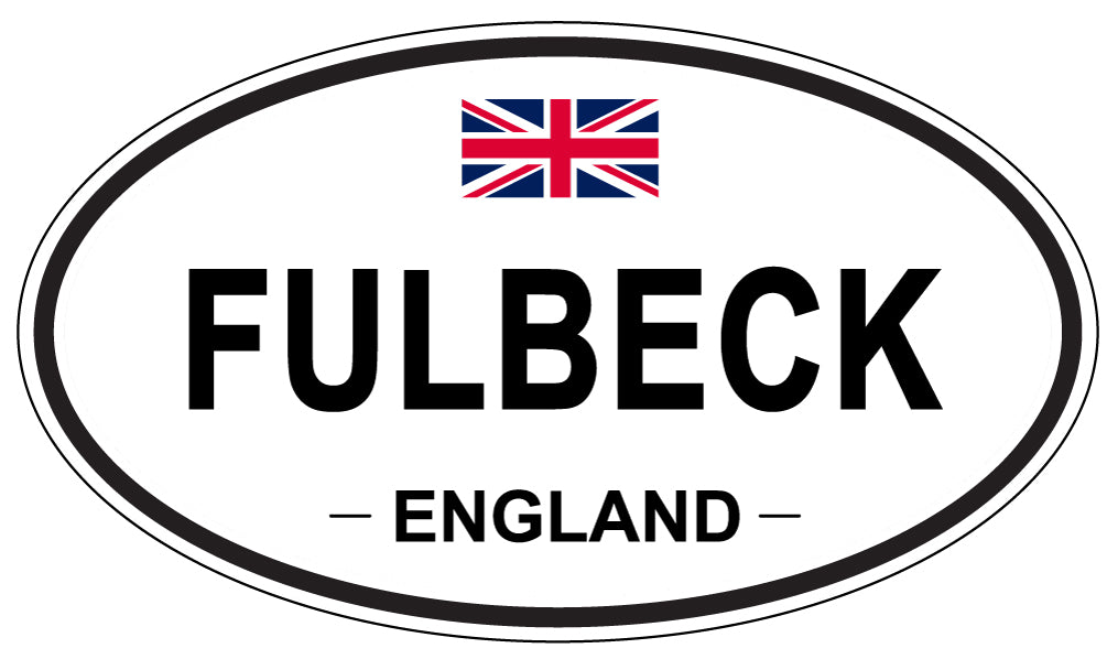 FULBECK, ENGLAND - Oval Sticker