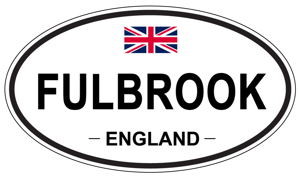 FULBROOK, ENGLAND - Oval Sticker