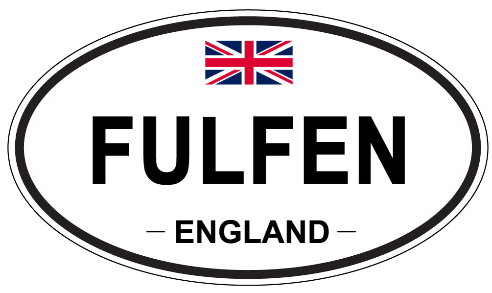 FULFEN, ENGLAND - Oval Sticker