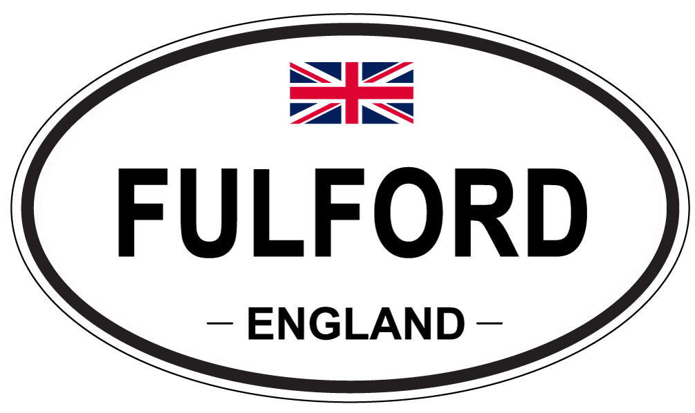 FULFORD, ENGLAND - Oval Sticker