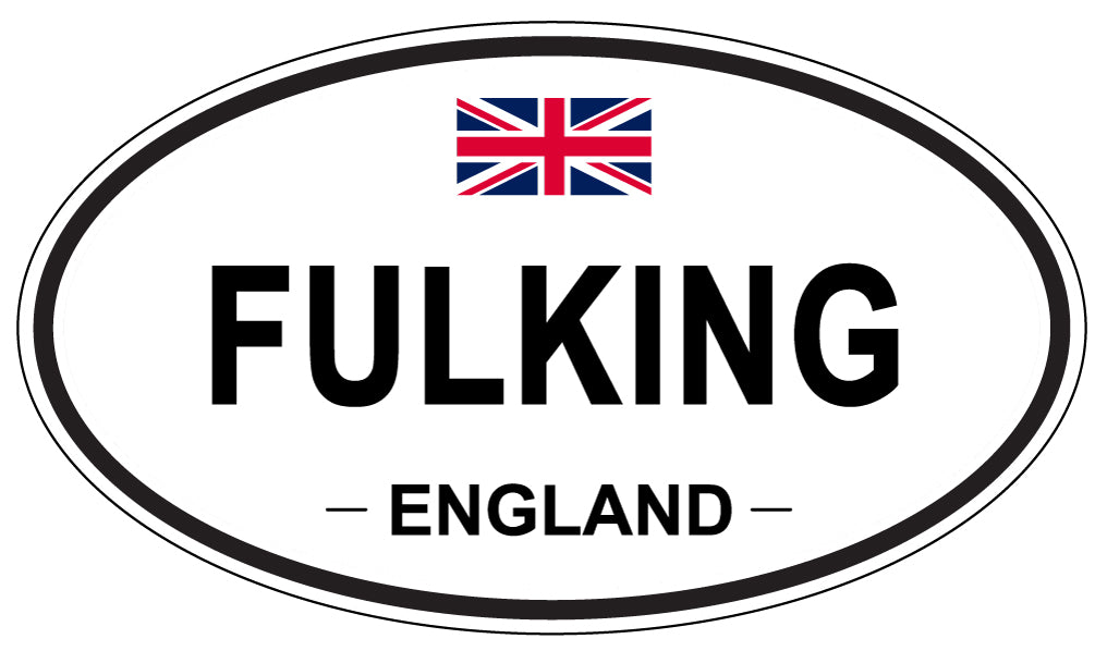 FULKING, ENGLAND - Oval Sticker