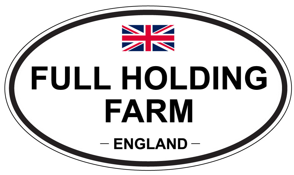 FULL HOLDING FARM, ENGLAND - Oval Sticker