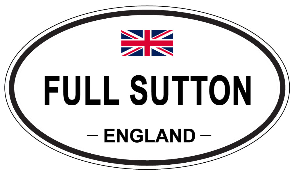 FULL SUTTON, ENGLAND - Oval Sticker