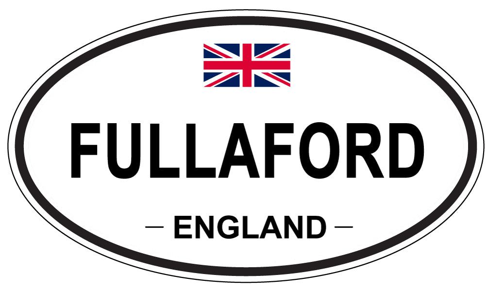 FULLAFORD, England - Oval Magnet