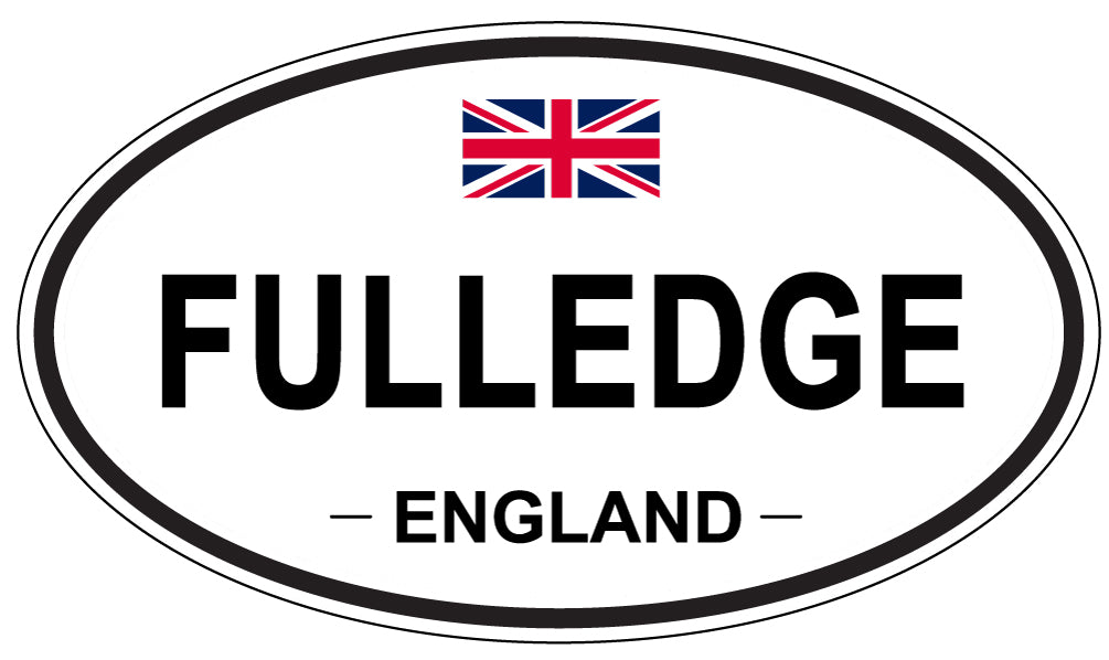 FULLEDGE, ENGLAND - Oval Sticker