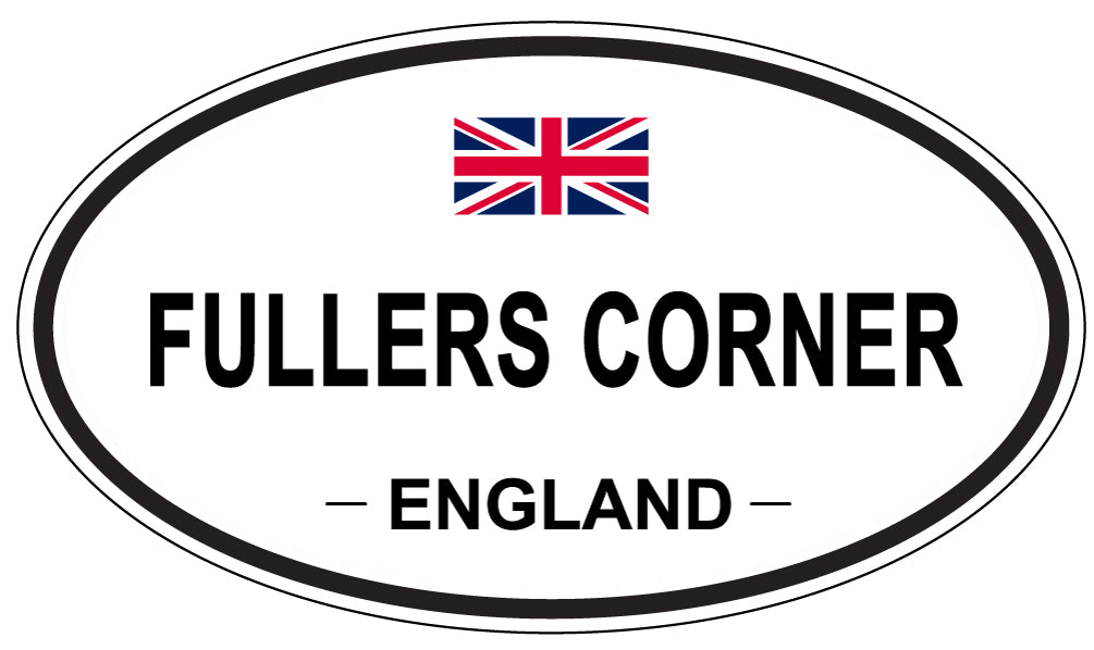 FULLERS CORNER, ENGLAND - Oval Sticker