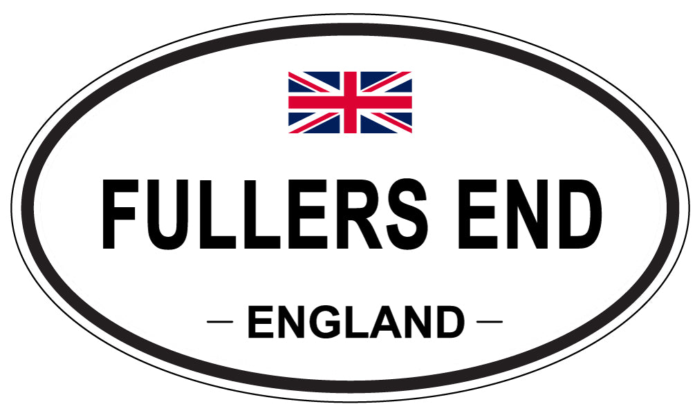 FULLERS END, ENGLAND - Oval Sticker
