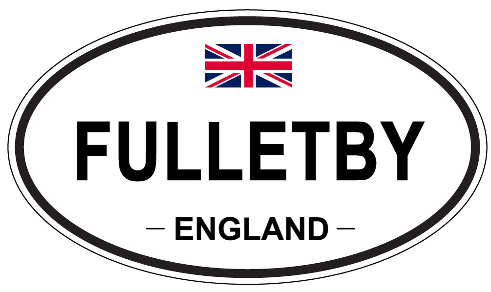 FULLETBY, ENGLAND - Oval Sticker