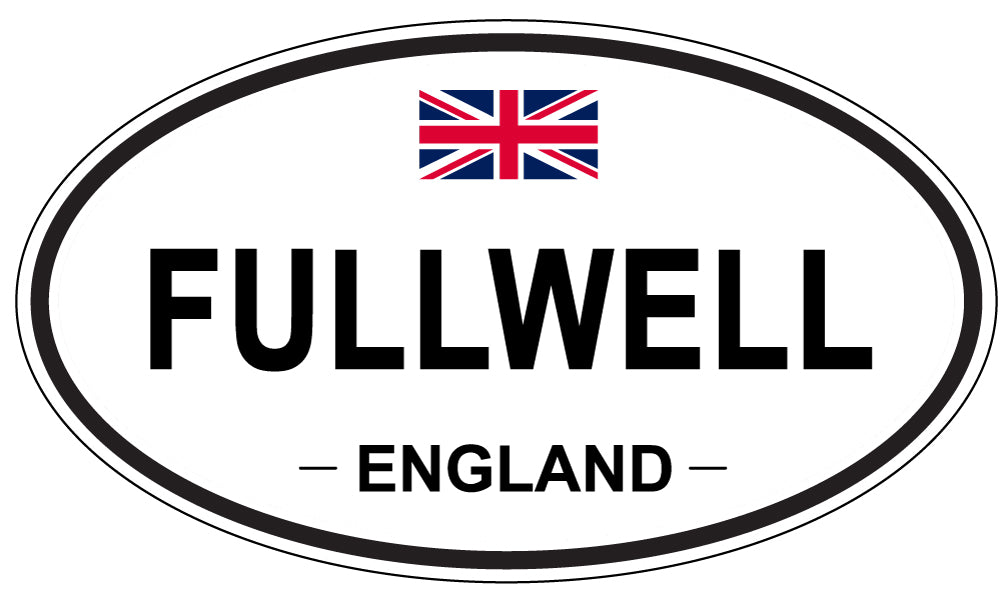 FULLWELL, ENGLAND - Oval Sticker