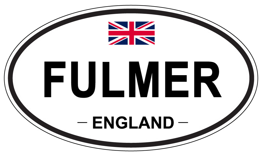 FULMER, ENGLAND - Oval Sticker