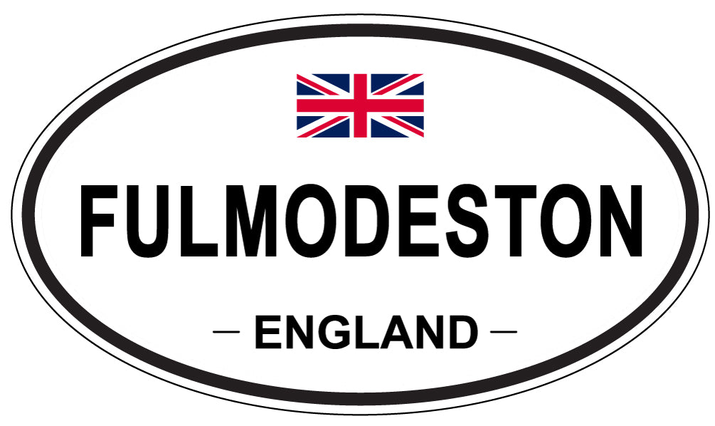 FULMODESTON, ENGLAND - Oval Sticker