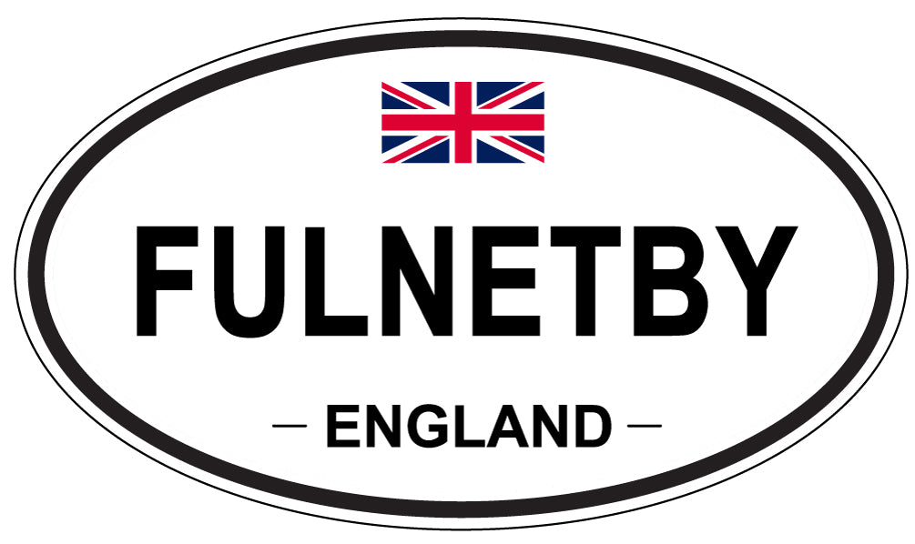 FULNETBY, ENGLAND - Oval Sticker