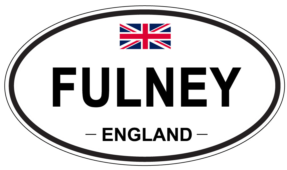 FULNEY, ENGLAND - Oval Sticker