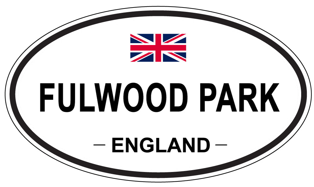 FULWOOD PARK, ENGLAND - Oval Sticker