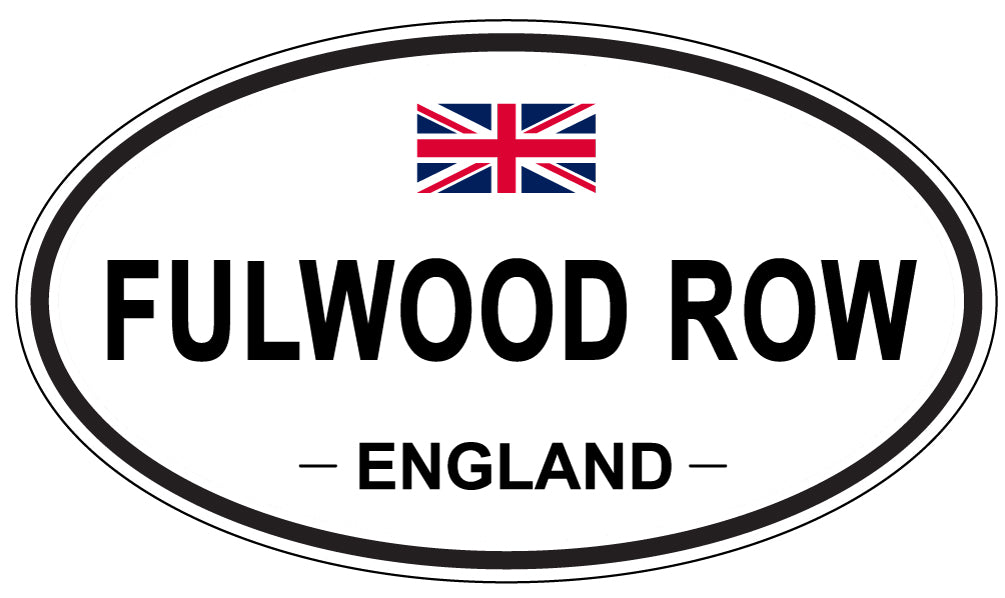 FULWOOD ROW, England - Oval Magnet
