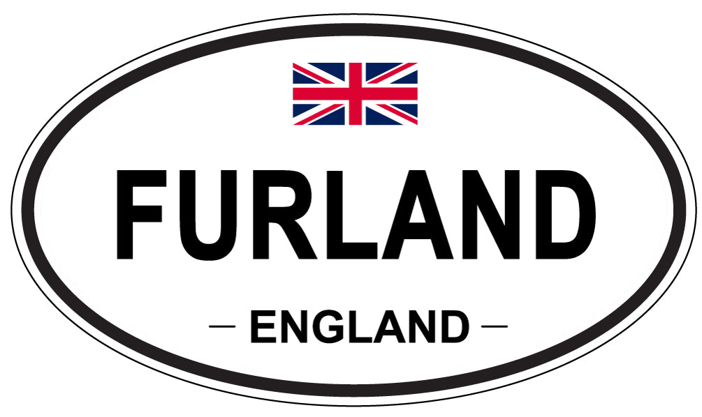 FURLAND, ENGLAND - Oval Sticker
