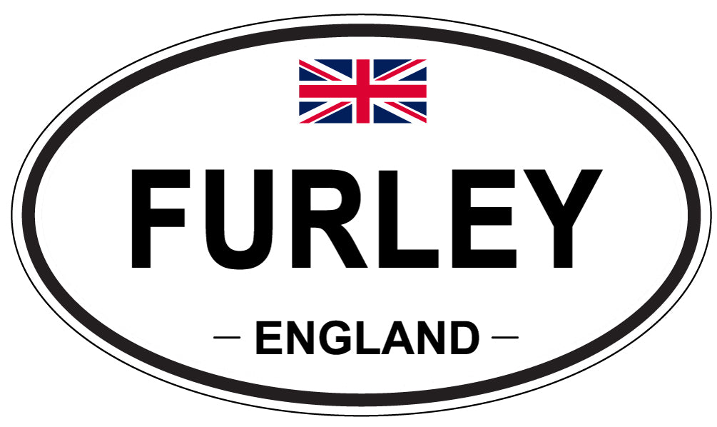 FURLEY, ENGLAND - Oval Sticker