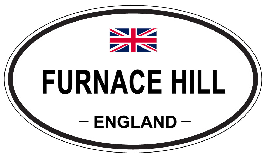 FURNACE HILL, ENGLAND - Oval Sticker