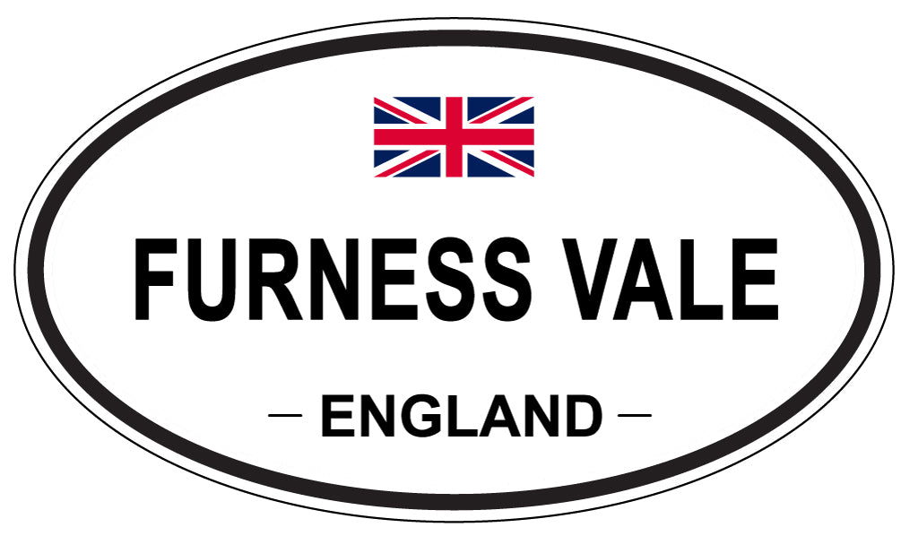 FURNESS VALE, ENGLAND - Oval Sticker