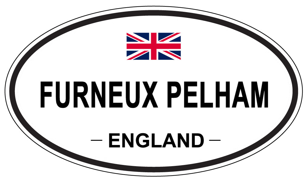 FURNEUX PELHAM, ENGLAND - Oval Sticker