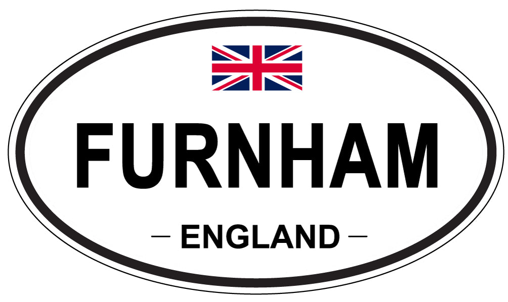 FURNHAM, ENGLAND - Oval Sticker