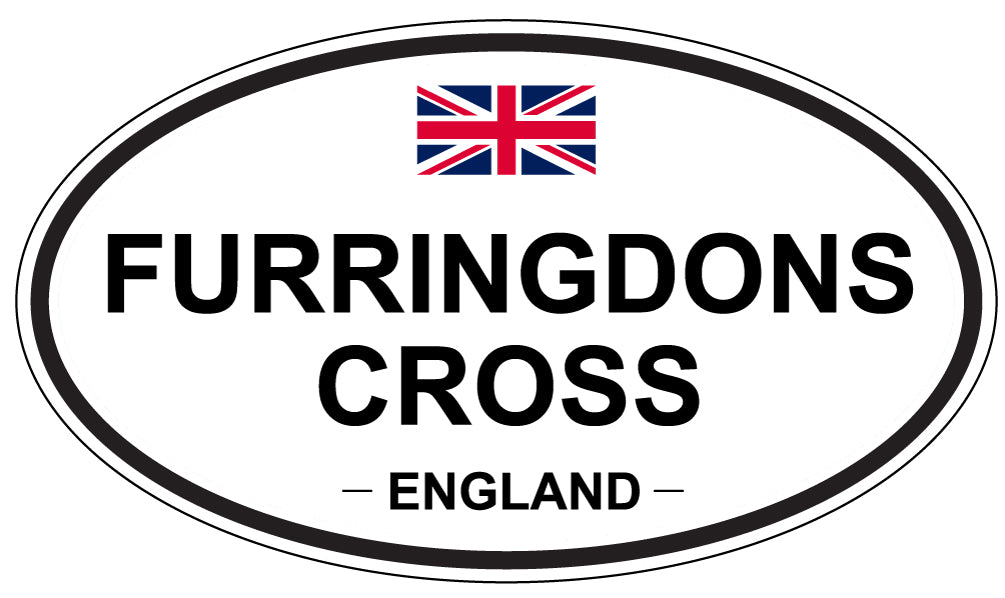 FURRINGDONS CROSS, ENGLAND - Oval Sticker