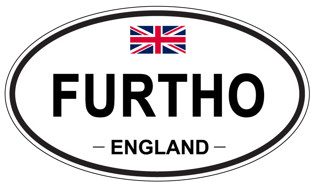 FURTHO, ENGLAND - Oval Sticker