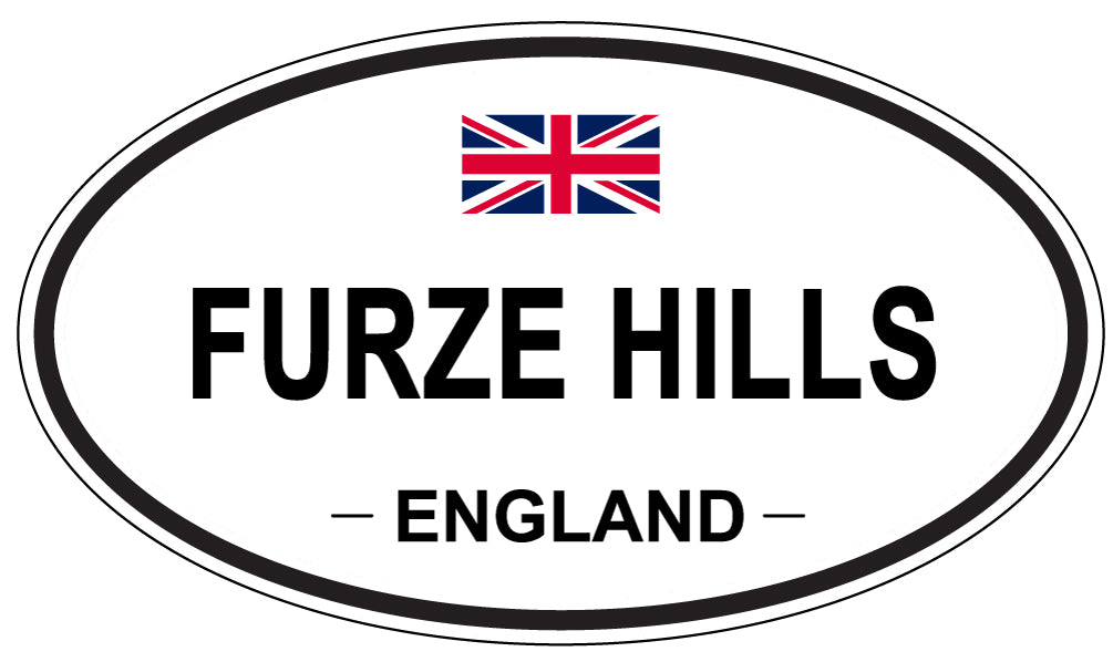 FURZE HILLS, ENGLAND - Oval Sticker