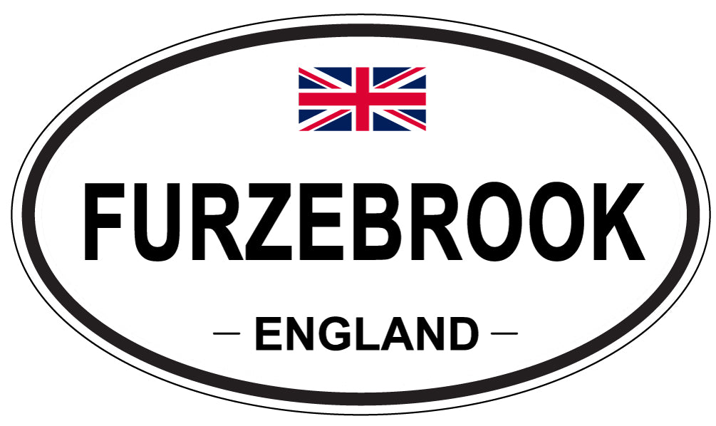 FURZEBROOK, ENGLAND - Oval Sticker