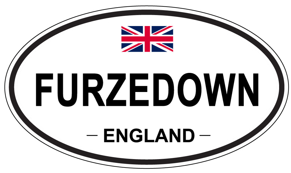 FURZEDOWN, ENGLAND - Oval Sticker