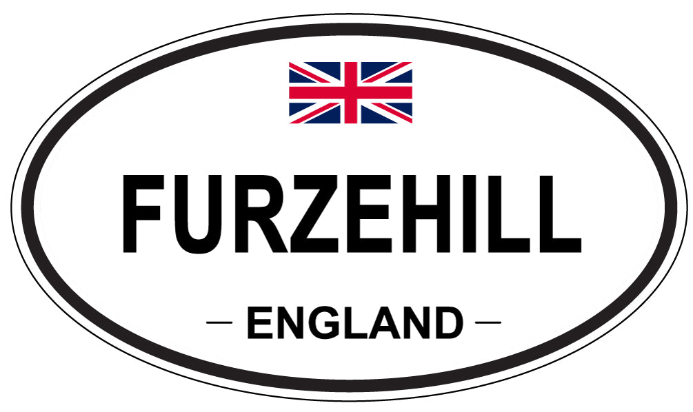 FURZEHILL, ENGLAND - Oval Sticker