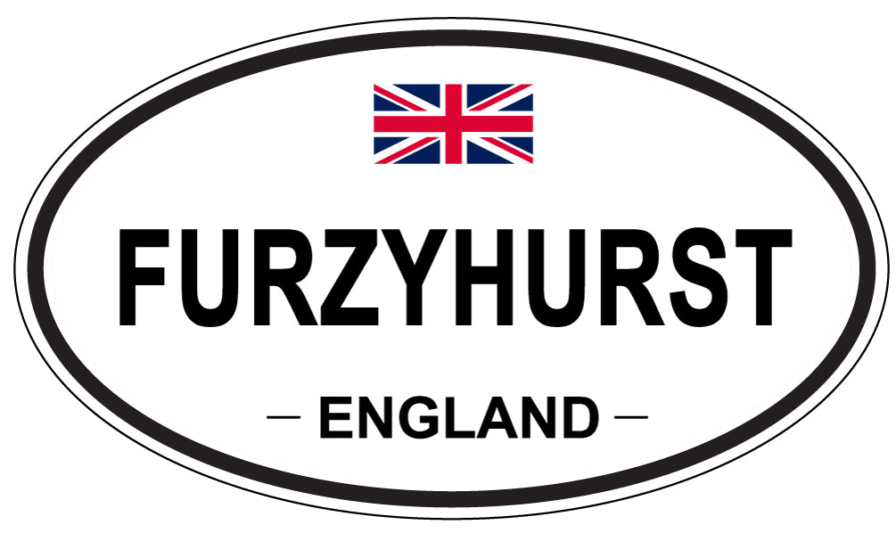 FURZYHURST, ENGLAND - Oval Sticker