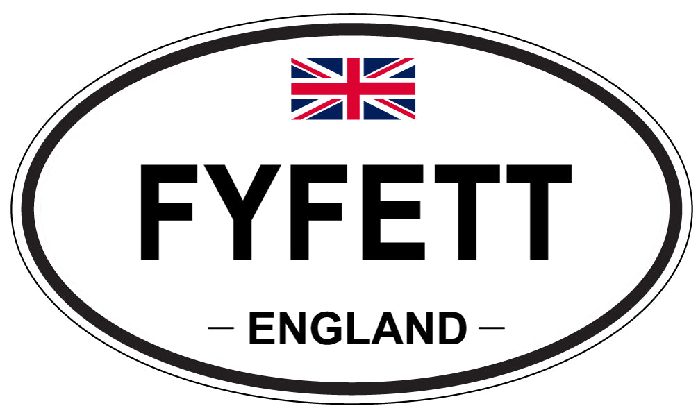 FYFETT, ENGLAND - Oval Sticker