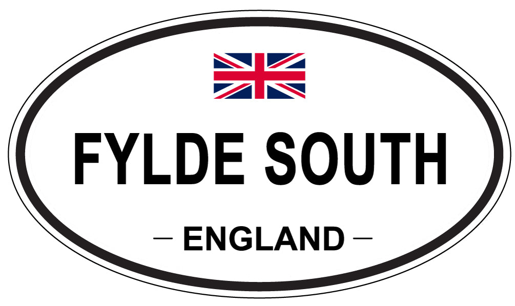 FYLDE SOUTH, ENGLAND - Oval Sticker