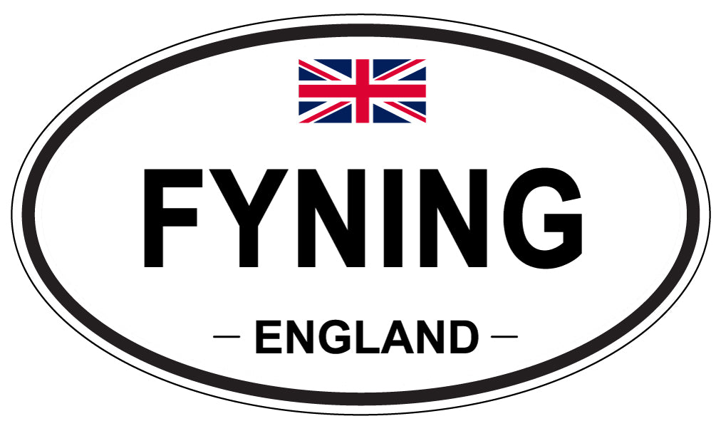 FYNING, ENGLAND - Oval Sticker
