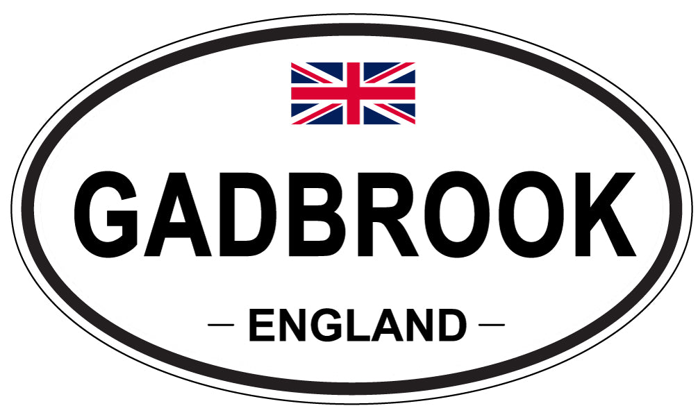 GADBROOK, ENGLAND - Oval Sticker