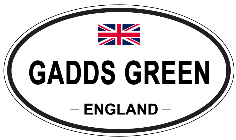 GADDS GREEN, ENGLAND - Oval Sticker