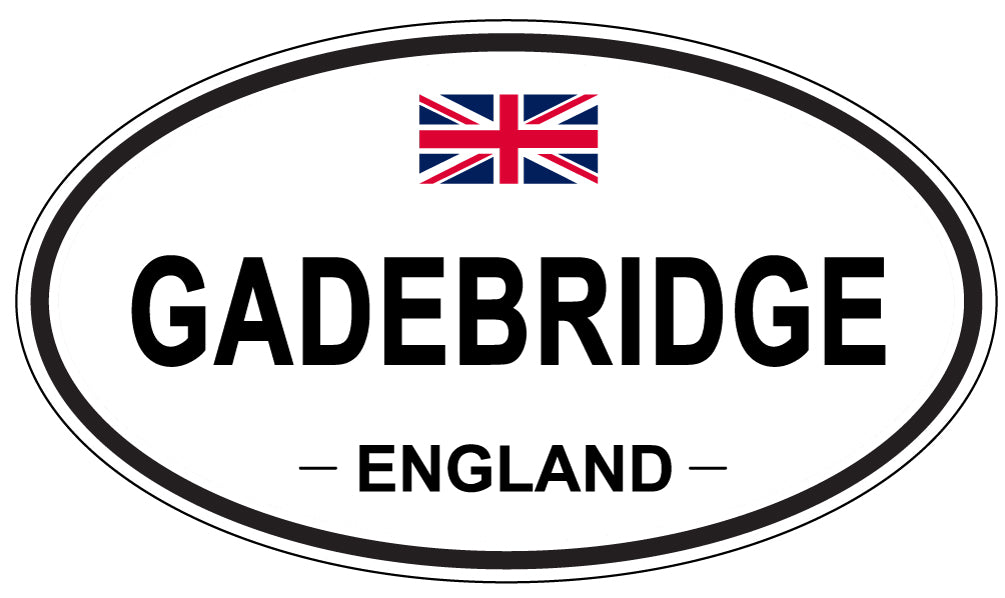 GADEBRIDGE, ENGLAND - Oval Sticker