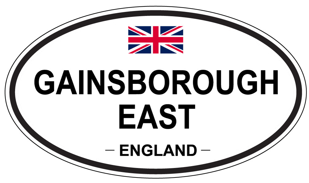 GAINSBOROUGH EAST, ENGLAND - Oval Sticker
