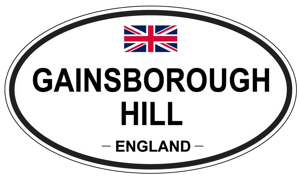 GAINSBOROUGH HILL, ENGLAND - Oval Sticker