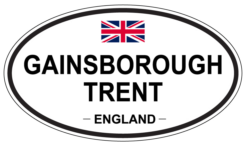 GAINSBOROUGH TRENT, ENGLAND - Oval Sticker
