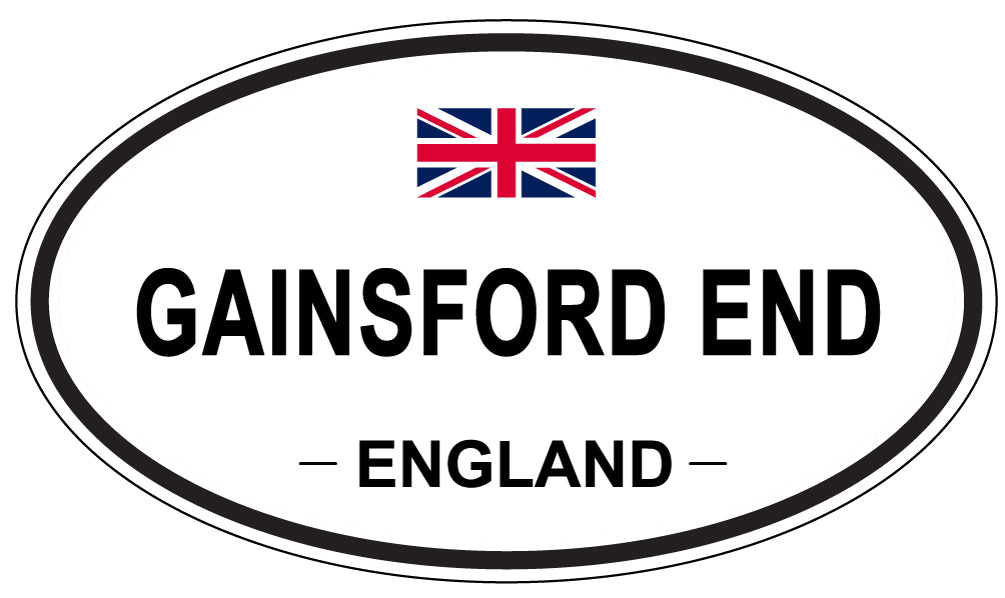 GAINSFORD END, England - Oval Magnet