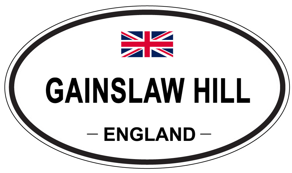GAINSLAW HILL, England - Oval Magnet