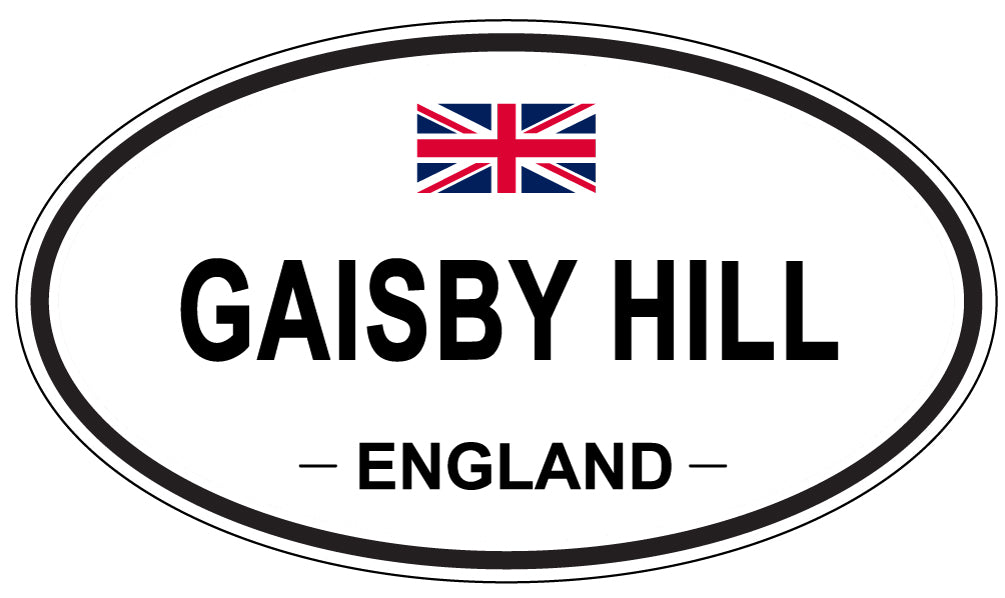 GAISBY HILL, ENGLAND - Oval Sticker