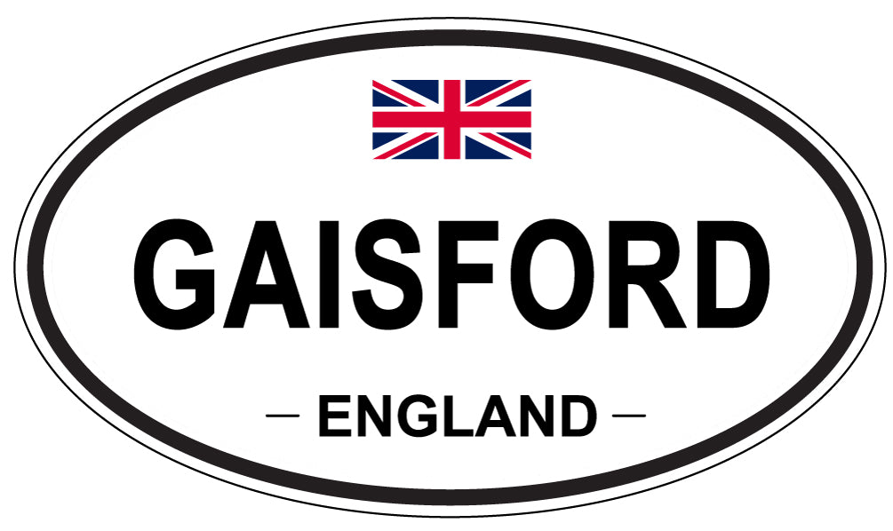 GAISFORD, ENGLAND - Oval Sticker