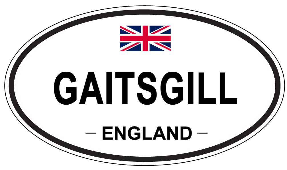 GAITSGILL, England - Oval Magnet