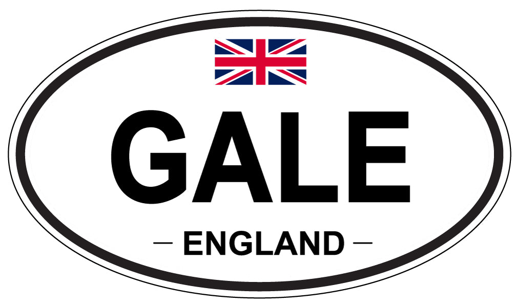 GALE, ENGLAND - Oval Sticker
