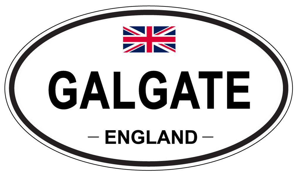 GALGATE, ENGLAND - Oval Sticker