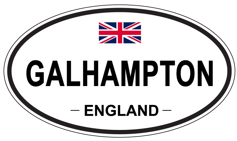 GALHAMPTON, ENGLAND - Oval Sticker